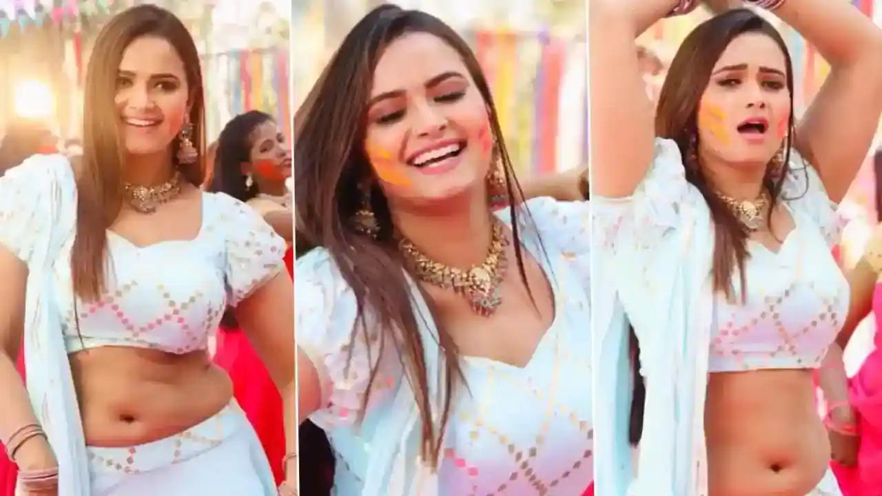 Neelam Giri's explosive dance in saree on Pawan Singh's song